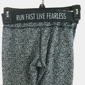 Nike Running Dri Fit Crop Leggings Black White